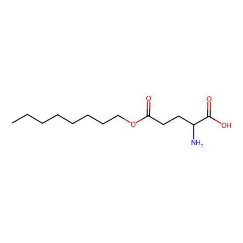 2-Amino-5-octoxy-5-oxopentanoic acid structure
