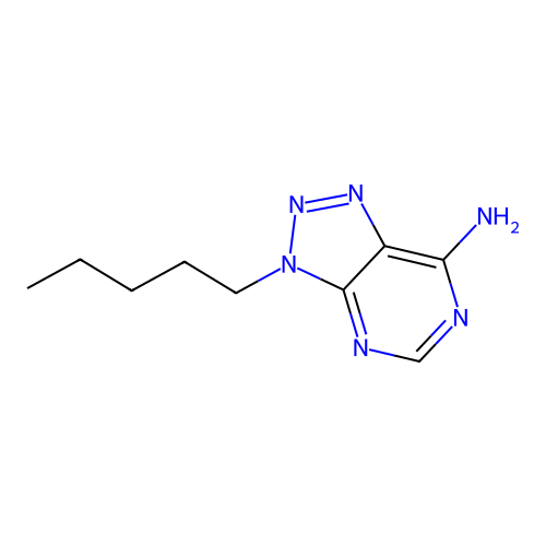 3-pentyl-3H-[1,2,3]triazolo[4,5-d]pyrimidin-7-amine structure