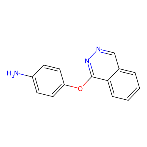Benzenamine, 4-(1-phthalazinyloxy)- structure