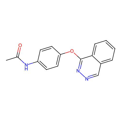 Acetamide, N-(4-(1-phthalazinyloxy)phenyl)- structure