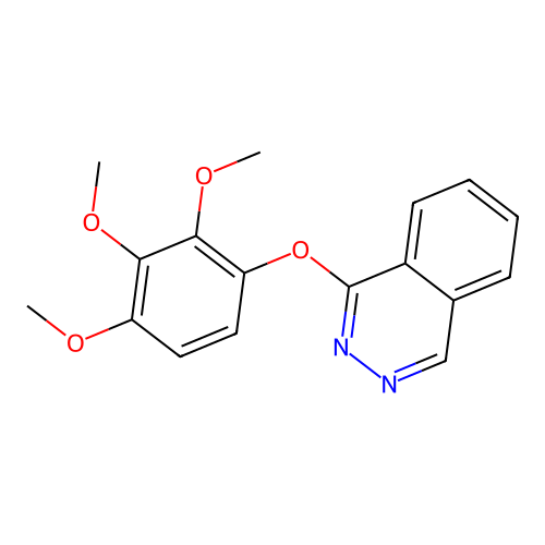Phthalazine, 1-(2,3,4-trimethoxyphenoxy)- structure