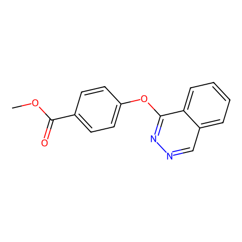 Benzoic acid, 4-(1-phthalazinyloxy)-, methyl ester structure