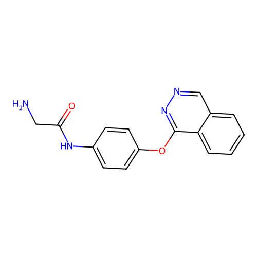 Acetamide, 2-amino-N-(4-(1-phthalazinyloxy)phenyl)- structure