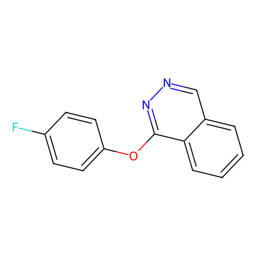 Phthalazine, 1-(4-fluorophenoxy)- structure