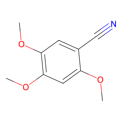 2,4,5-Trimethoxybenzonitrile structure