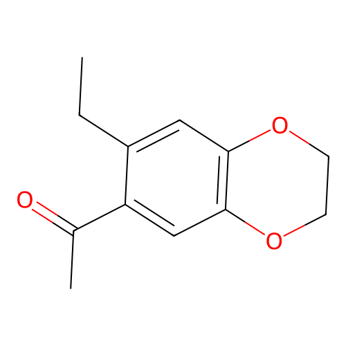 1-(7-Ethyl-2,3-dihydro-1,4-benzodioxin-6-yl)ethanone structure