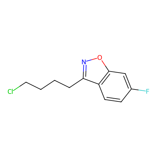 3-(4-Chlorobutyl)-6-fluoro-1,2-benzisoxazole structure
