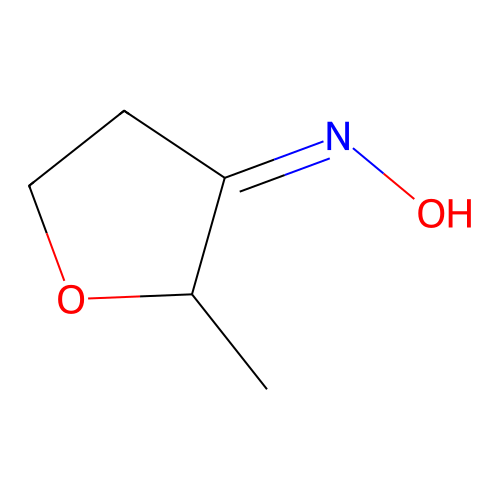 N-(2-methyloxolan-3-ylidene)hydroxylamine structure
