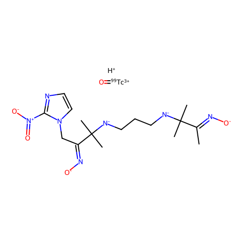Technetium-99m nitroimidazole structure