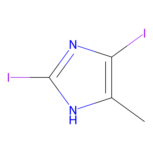 2,5-Diiodo-4-methyl-1H-imidazole structure