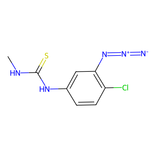 1-(3-Azido-4-chlorophenyl)-3-methyl-2-thiourea structure