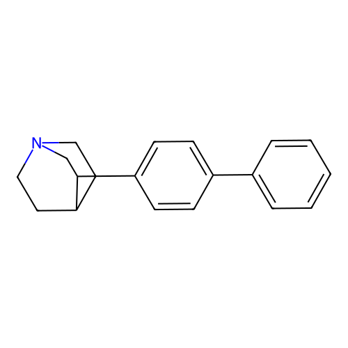 3-(4-Phenylphenyl)-1-azabicyclo[2.2.2]octane structure