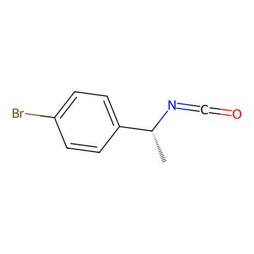 1-bromo-4-((1R)-1-isocyanatoethyl)benzene structure