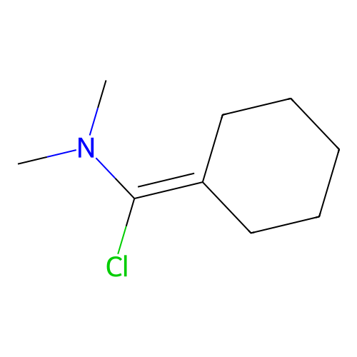 1-chloro-1-cyclohexylidene-N,N-dimethylmethanamine structure