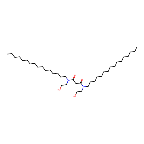 Bishydroxyethyl biscetyl malonamide structure