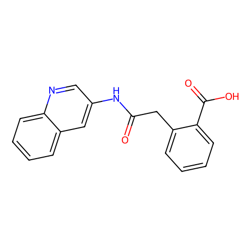 2-(2-Oxo-2-(quinolin-3-ylamino)ethyl)benzoic acid structure