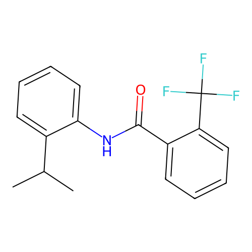 N-(2-isopropylphenyl)-2-(trifluoromethyl)benzamide structure