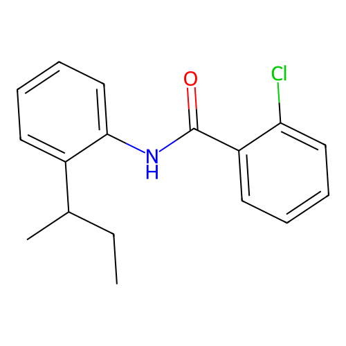 N-(2-sec-butylphenyl)-2-chlorobenzamide structure