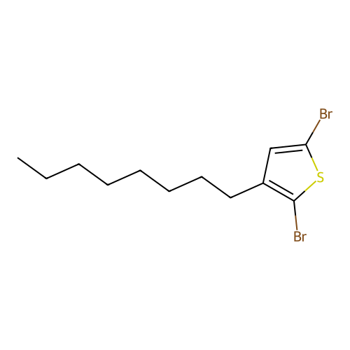 2,5-Dibromo-3-octylthiophene structure
