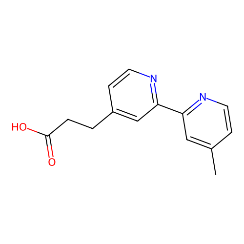3-(4'-Methyl-[2,2'-bipyridin]-4-yl)propanoic acid structure