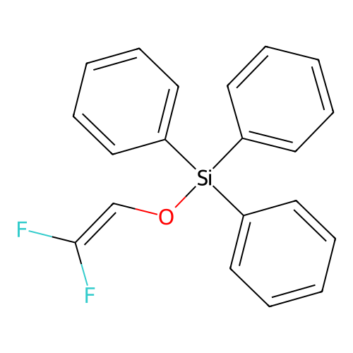 2,2-Difluoroethenoxy(triphenyl)silane structure