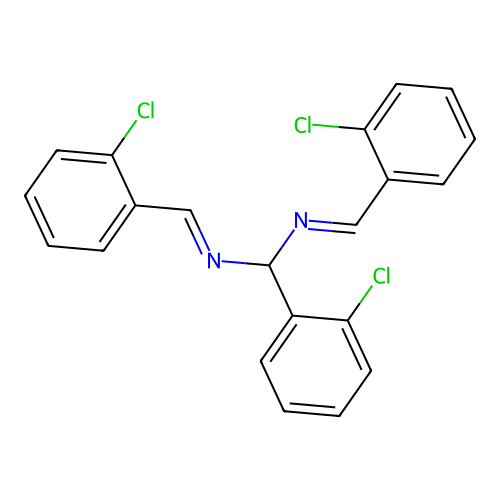 N,N'-(2-Chlorobenzylidene)bis(2-chlorobenzenemethaneimine) structure