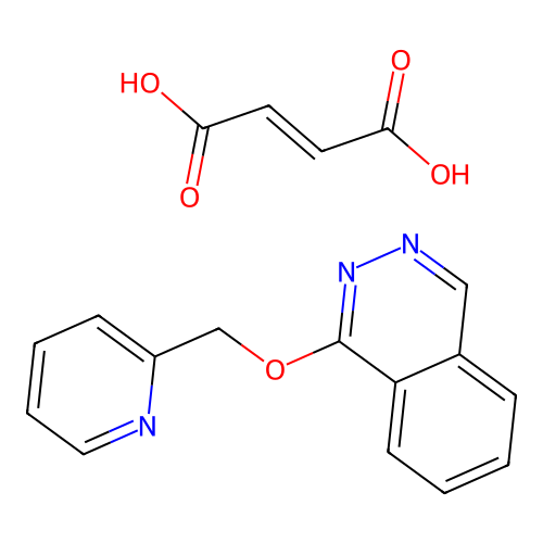 Phthalazine, 1-(2-pyridinylmethoxy)-, (Z)-2-butenedioate (1:1) structure