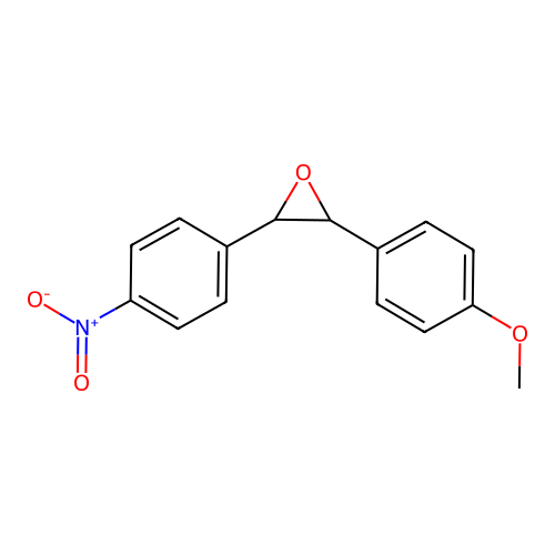 Oxirane, 2-(4-methoxyphenyl)-3-(4-nitrophenyl)-, (2R,3R)-rel- structure