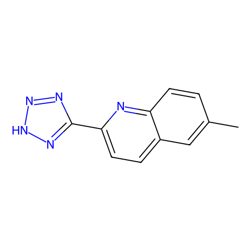 6-Methyl-2-(2H-tetrazol-5-yl)-quinoline structure