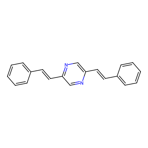 2,5-Distyrylpyrazine structure