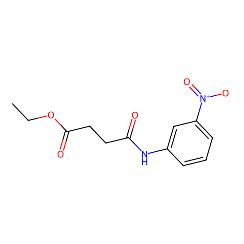 Ethyl 4-(3-nitroanilino)-4-oxobutanoate structure