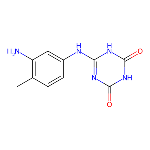 6-(3-Amino-4-methyl-anilino)-1,3,5-triazine-2,4-diol structure