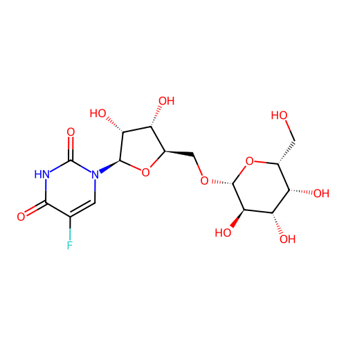 5'-O-galactosyl-5-fluorouridine structure