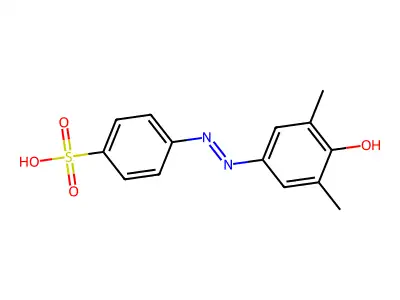 Benzenesulfonic acid, 4-[(4-hydroxy-3,5-dimethylphenyl)azo]- structure