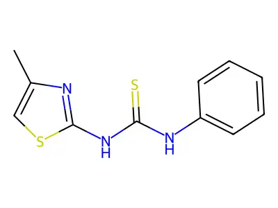 N-(4-Methyl-2-thiazolyl)-N'-phenylthiourea structure