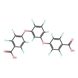 4,4'-[(2,4,5,6-Tetrafluoro-1,3-phenylene)bis(oxy)]bis(tetrafluorobenzoic acid) structure