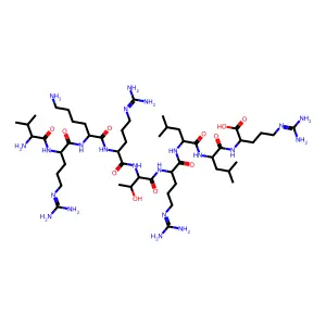 Val-Arg-Lys-Arg-Thr-Arg-Leu-Leu-Arg structure