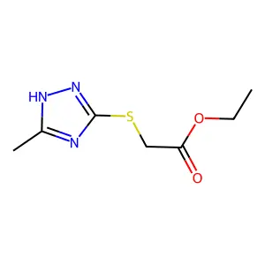 ethyl [(5-methyl-4H-1,2,4-triazol-3-yl)sulfanyl]acetate structure