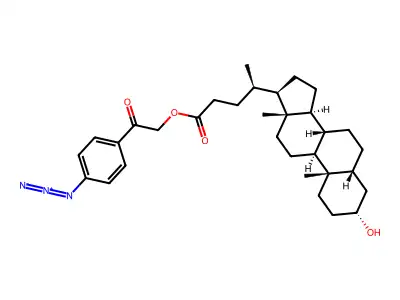 4-Azidophenacyl lithocholate structure