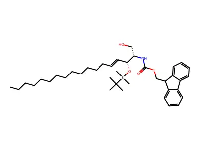 3-O-(tert-Butyldimethylsilyloxy)-2-Fmoc-erythro-sphingosine structure