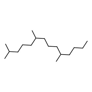 2,6,10-三甲基十四烷 structure
