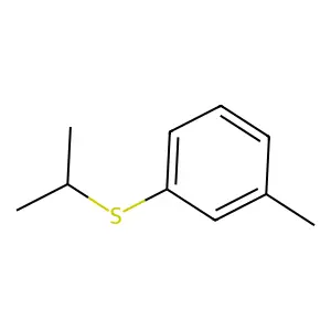 Benzene, 1-methyl-3-((1-methylethyl)thio)- structure