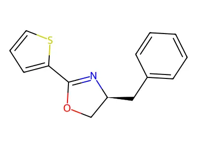4-Benzyl-2-(2-thienyl)-4,5-dihydro-1,3-oxazole structure