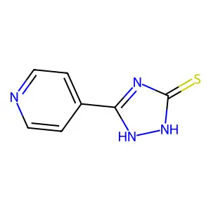1H-1,2,4-Triazole-3-thiol, 5-(4-pyridyl)- structure
