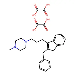 Piperazine, 1-(3-(2-benzylinden-3-yl)propyl)-4-methyl-, oxalate (1:2) structure
