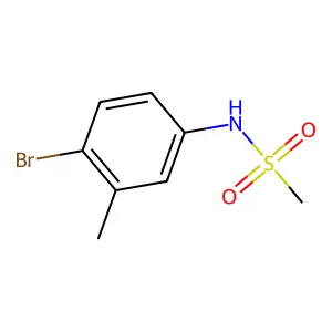 N-(4-bromo-3-methylphenyl)methanesulfonamide structure