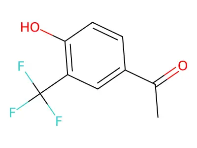 4'-Hydroxy-3'-(trifluoromethyl)acetophenone structure