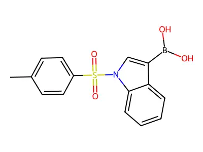 N-(p-Toluenesulfonyl)indole-3-boronic acid structure