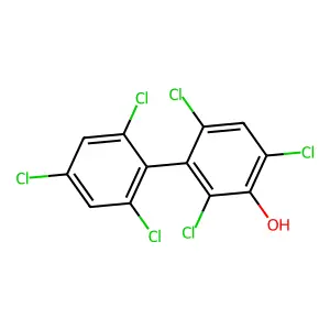 (1,1'-Biphenyl)-3-ol, 2,2',4,4',6,6'-hexachloro- structure