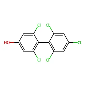 (1,1'-Biphenyl)-4-ol, 2,2',4',6,6'-pentachloro- structure